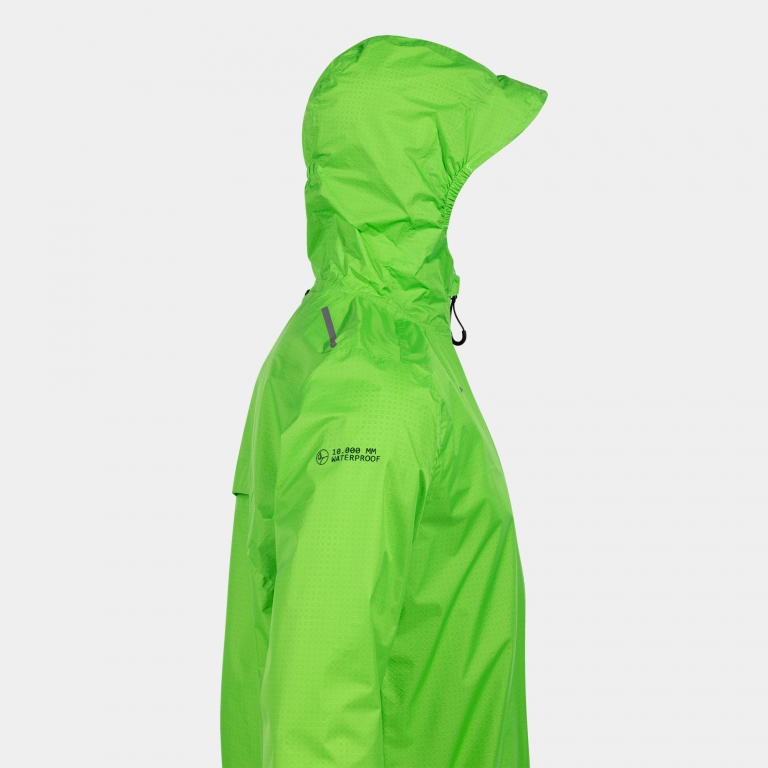 RAIN JACKET COMBI FLUORESCENT GREEN