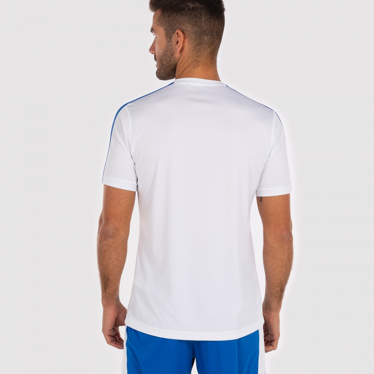 ACADEMY T-SHIRT WHITE-ROYAL S/S