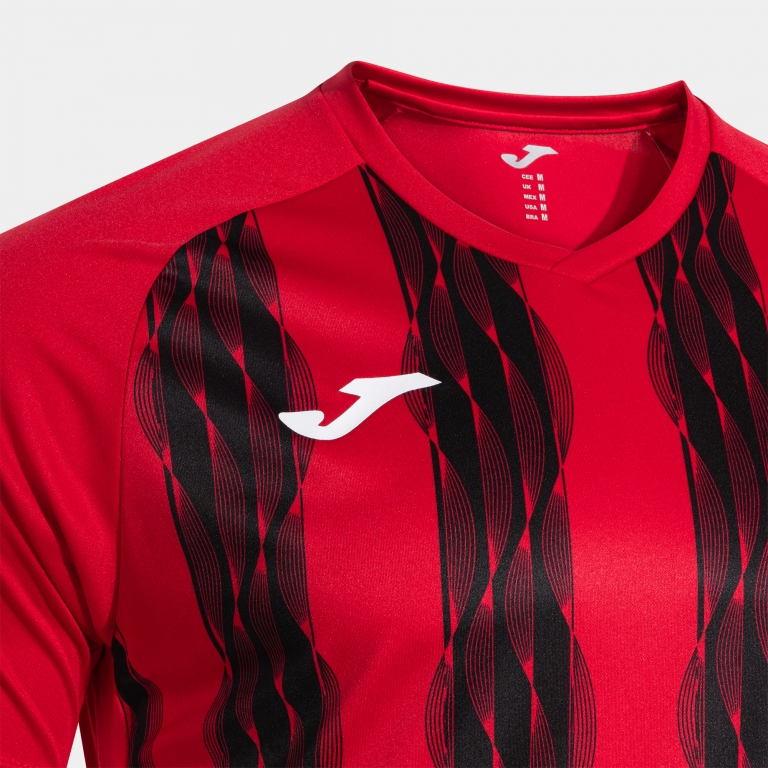 INTER V SHORT SLEEVE T-SHIRT RED BLACK