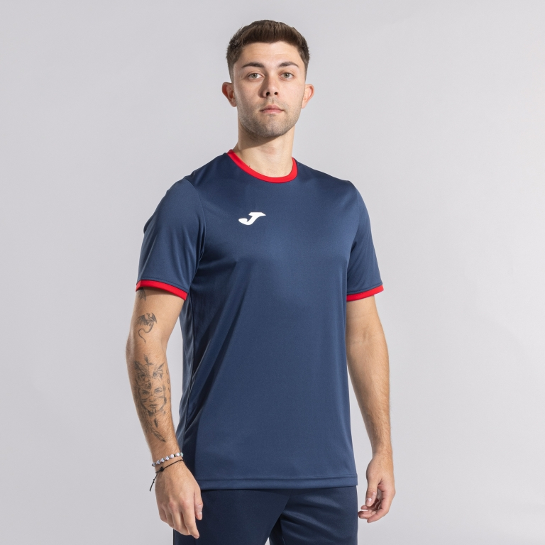 COMBI PREMIUM SHORT SLEEVE T-SHIRT DARK NAVY RED
