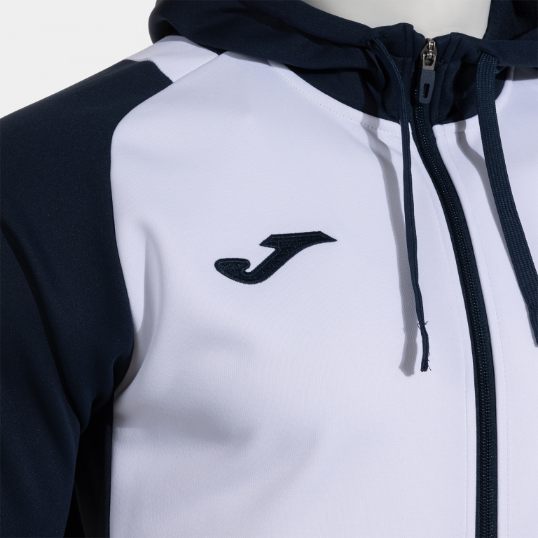 LIDER ZIP-UP HOODIE WHITE DARK NAVY