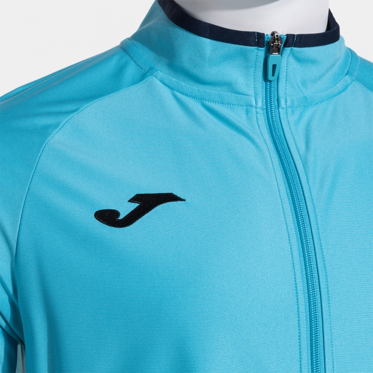 COMBI PREMIUM FULL ZIP SWEATSHIRT FLUOR TURQUOISE DARK NAVY