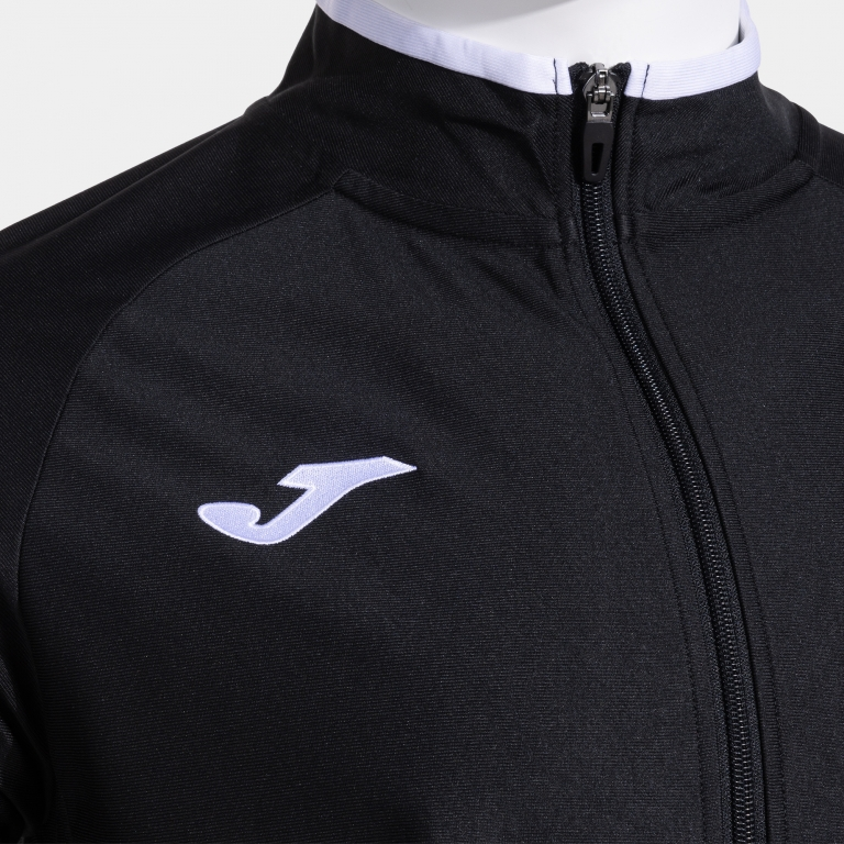 COMBI PREMIUM FULL ZIP SWEATSHIRT BLACK WHITE