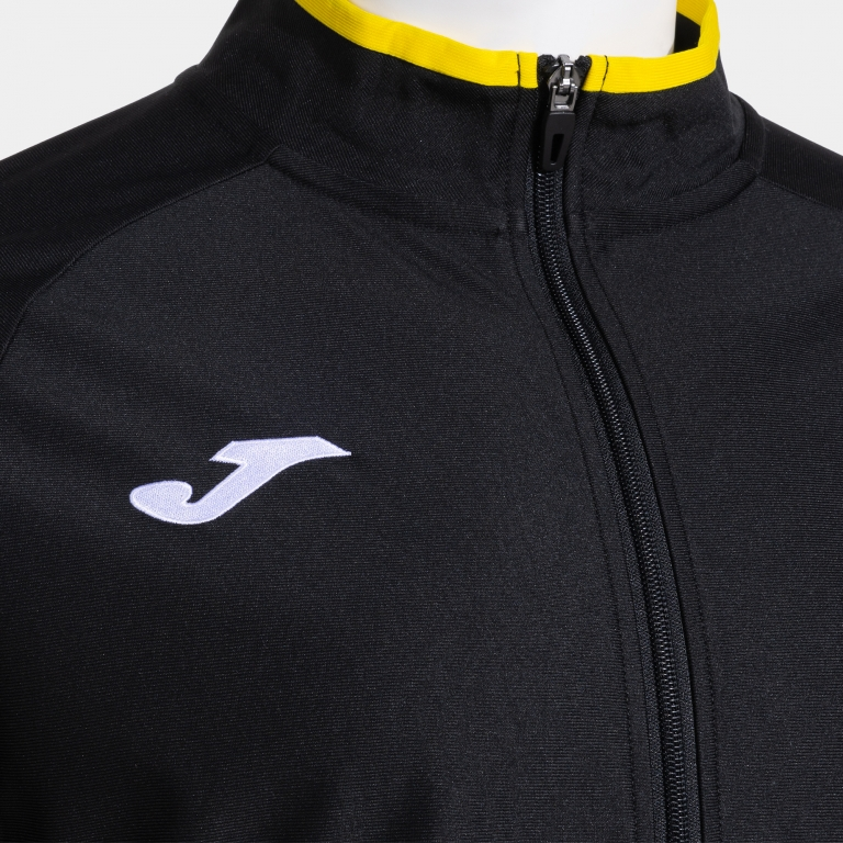 COMBI PREMIUM FULL ZIP SWEATSHIRT BLACK YELLOW