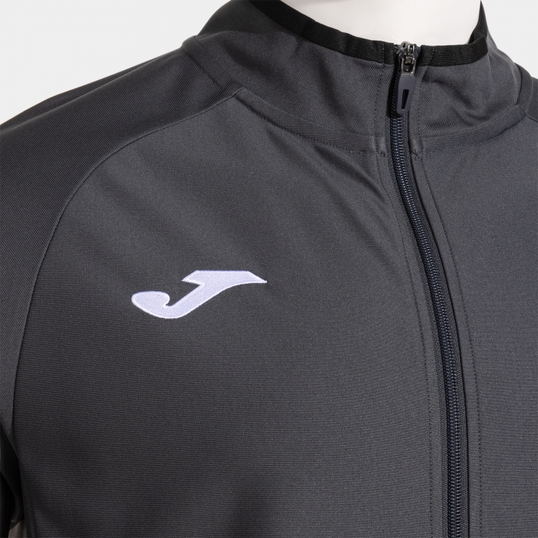 COMBI PREMIUM FULL ZIP SWEATSHIRT DARK GRAY BLACK