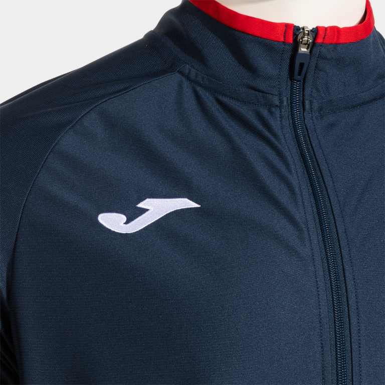 COMBI PREMIUM FULL ZIP SWEATSHIRT DARK NAVY RED
