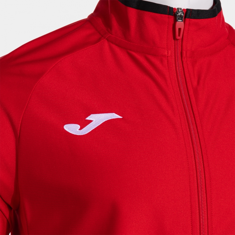 COMBI PREMIUM FULL ZIP SWEATSHIRT RED BLACK