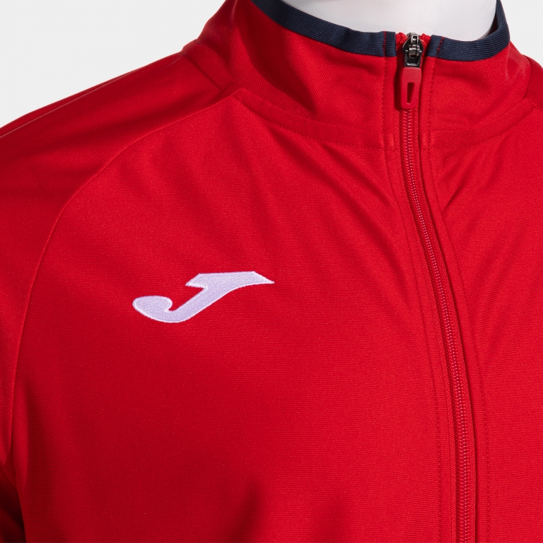 COMBI PREMIUM FULL ZIP SWEATSHIRT RED DARK NAVY
