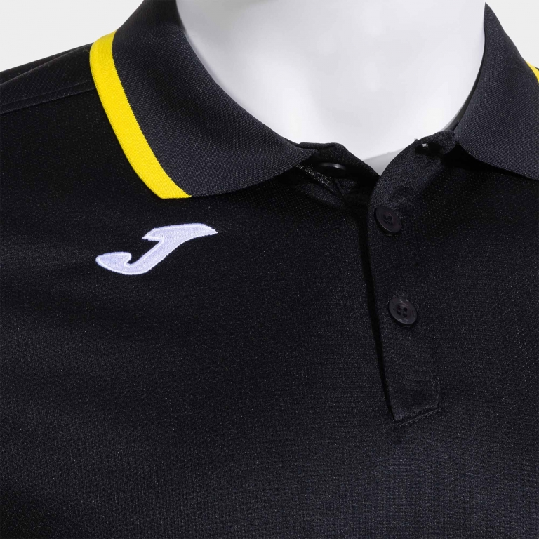 COMBI PREMIUM SHORT SLEEVE POLO BLACK YELLOW