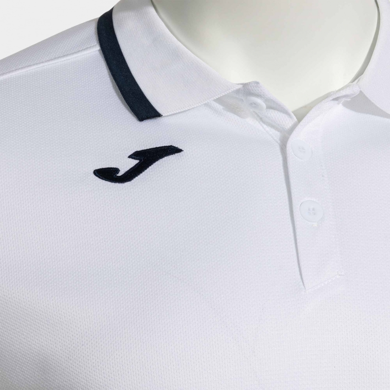 COMBI PREMIUM SHORT SLEEVE POLO WHITE DARK NAVY
