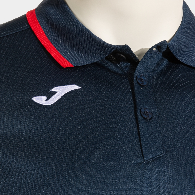 COMBI PREMIUM SHORT SLEEVE POLO NAVY BLUE RED