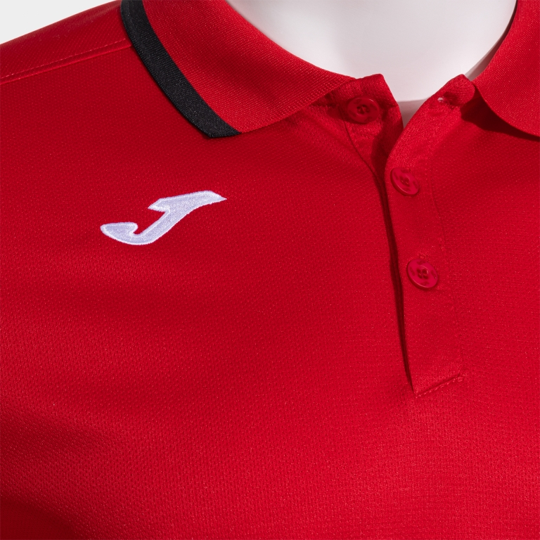 COMBI PREMIUM SHORT SLEEVE POLO RED BLACK