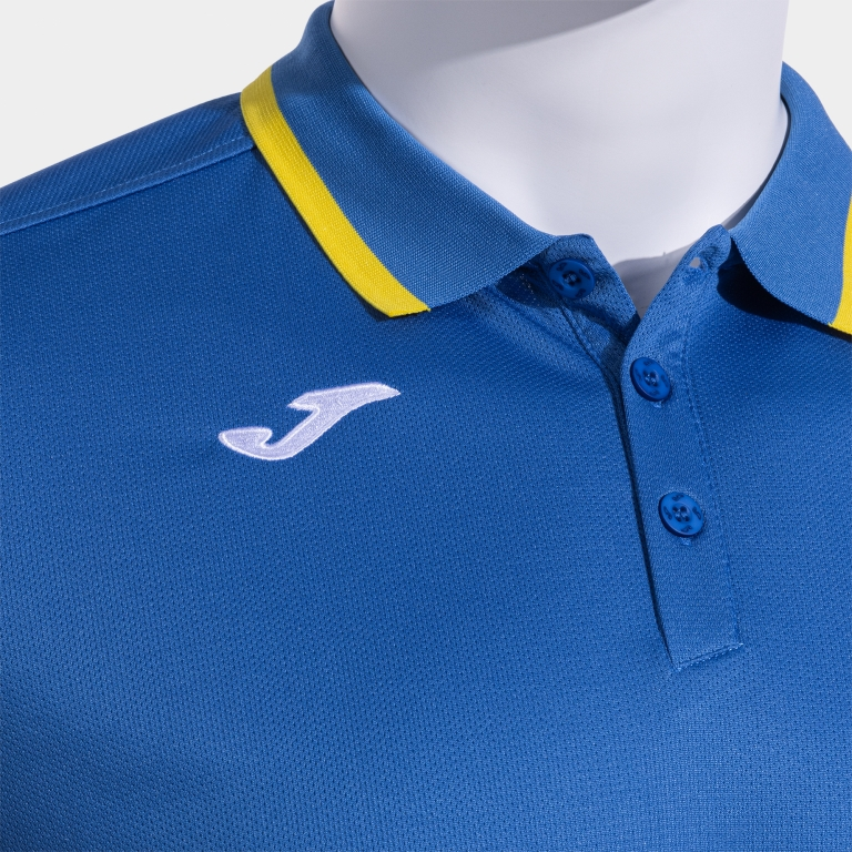 COMBI PREMIUM SHORT SLEEVE POLO ROYAL BLUE YELLOW