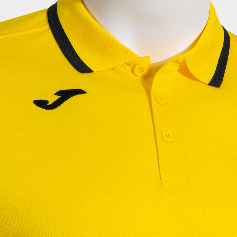 COMBI PREMIUM SHORT SLEEVE POLO YELLOW BLACK