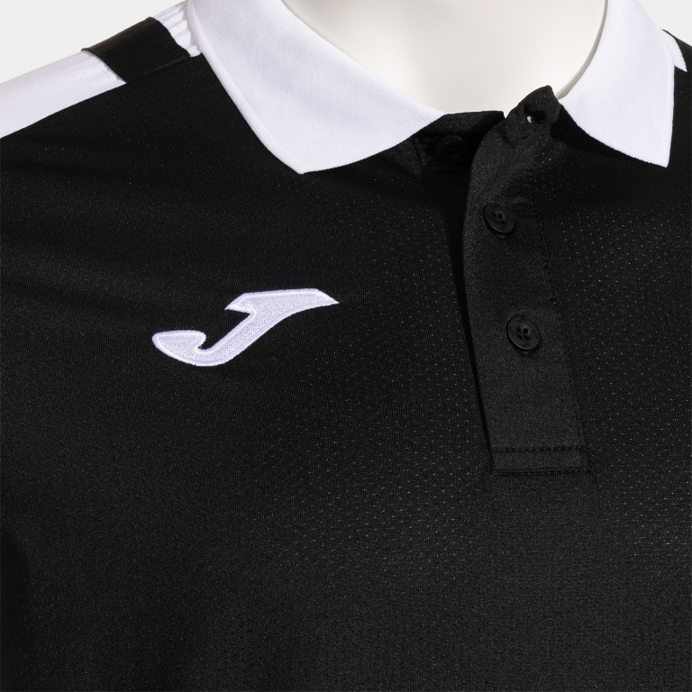 LIDER SHORT SLEEVE POLO BLACK WHITE