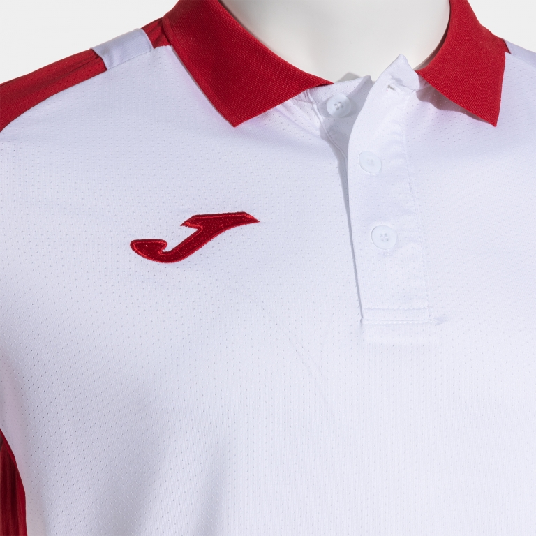 LIDER SHORT SLEEVE POLO WHITE RED