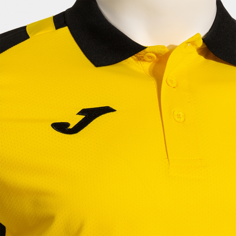 LIDER SHORT SLEEVE POLO YELLOW BLACK