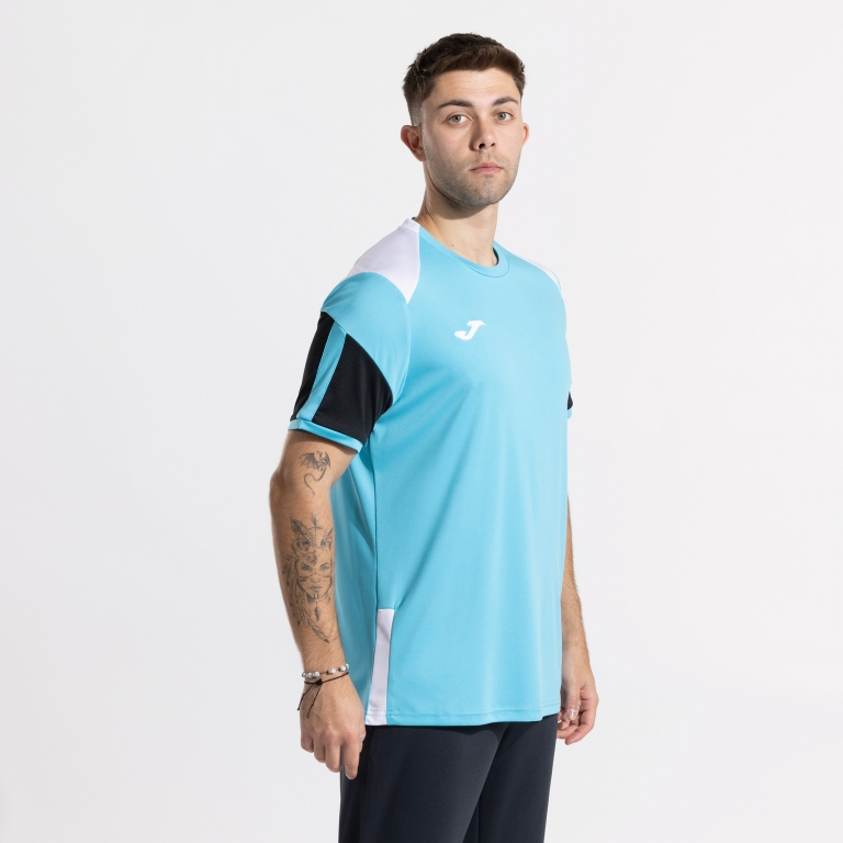 DANUBIO SHORT SLEEVE T-SHIRT TURQUOISE BLACK