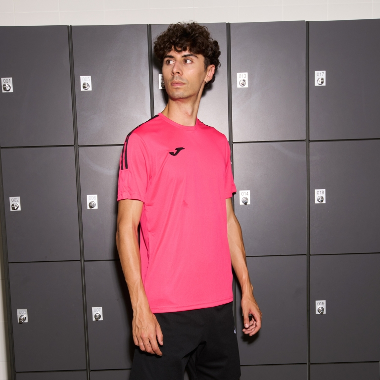 OLIMPIADA SHORT SLEEVE T-SHIRT FUCHSIA BLACK