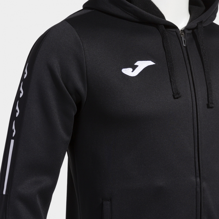 OLIMPIADA ZIP UP HOODIE BLACK