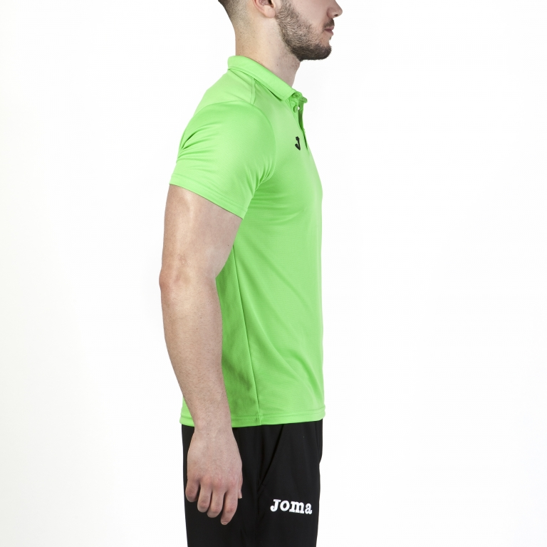 POLO SHIRT HOBBY GREEN FLUOR S/S