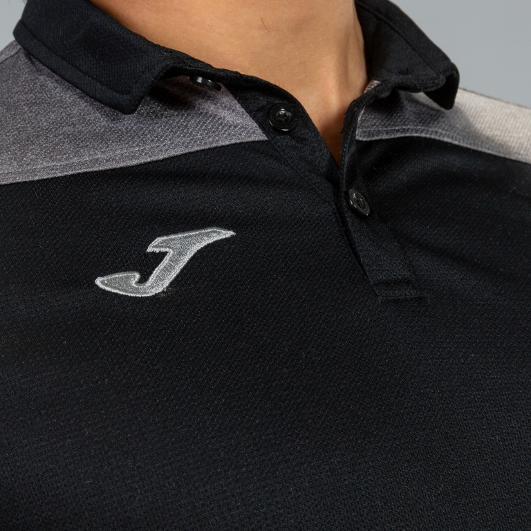 POLO SHIRT HOBBY II BLACK GREY S/S