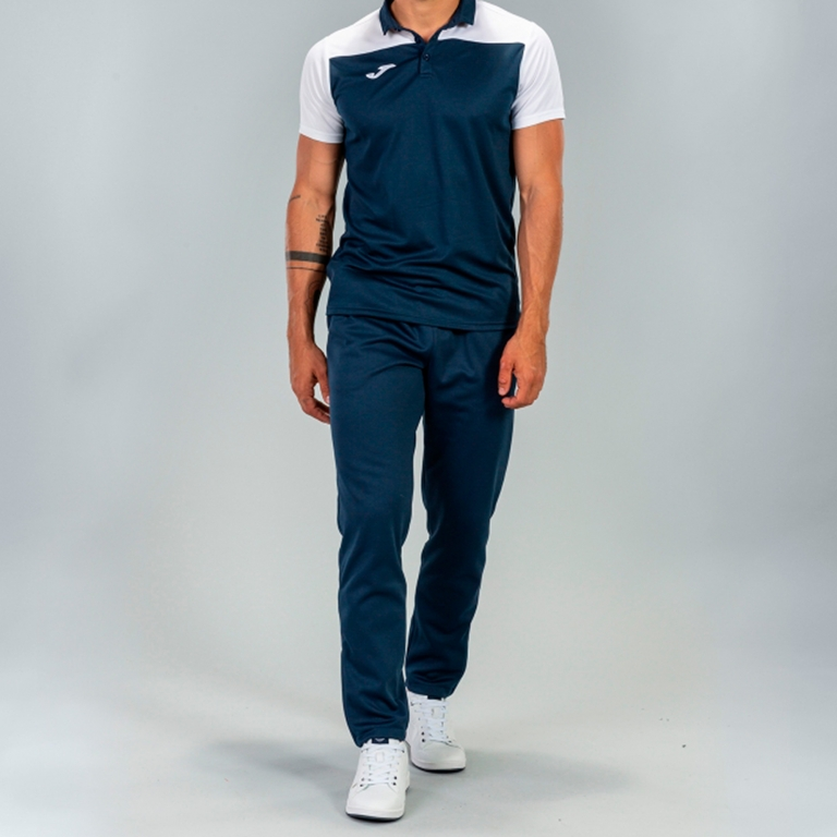 POLO SHIRT HOBBY II NAVY WHITE S/S