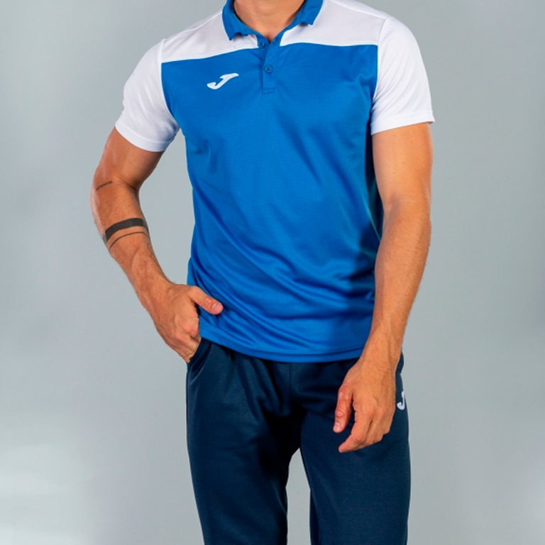 POLO SHIRT HOBBY II ROYAL WHITE S/S