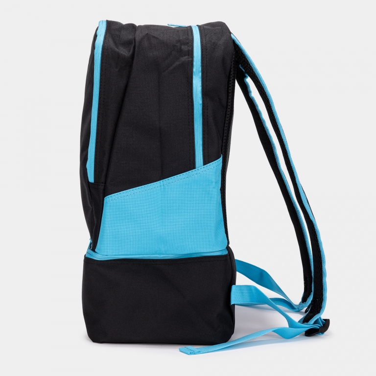 BACKPACK ESTADIO III BLACK-FLUOR TURQUOISE