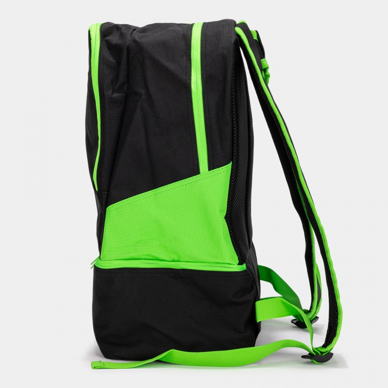 BACKPACK ESTADIO III BLACK-FLUOR GREEN