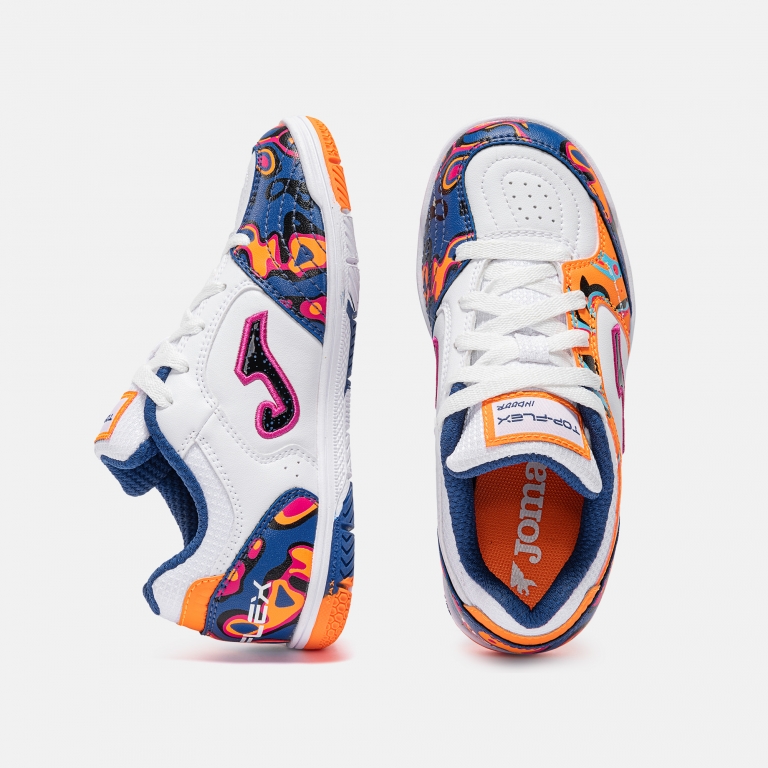 TOP FLEX JR 2672 WHITE ORANGE INDOOR