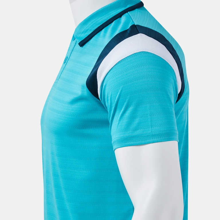 POLO SHORT SLEEVE TERRA TURQUOISE FLUOR DARK NAVY