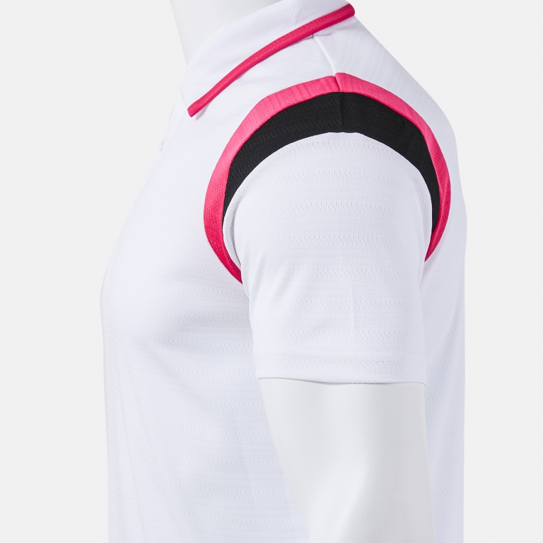 POLO SHIRT SHORT SLEEVE TERRA WHITE FUCHSIA