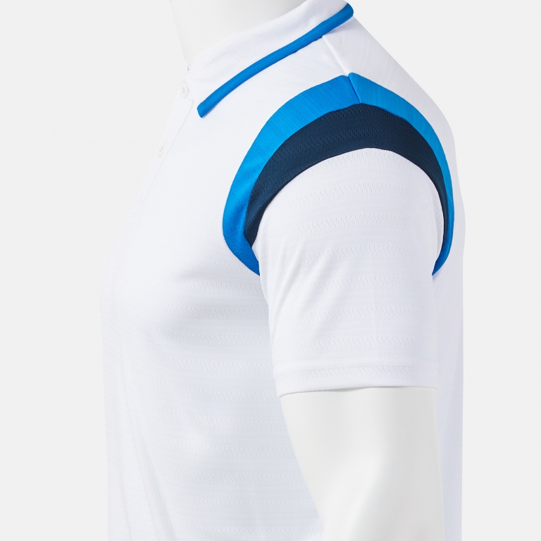 POLO SHIRT SHORT SLEEVE TERRA WHITE ROYAL