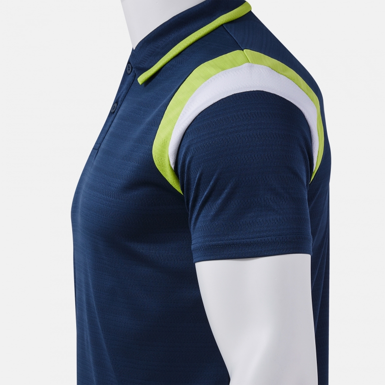 SHORT SLEEVE POLO TERRA DARK NAVY LIME
