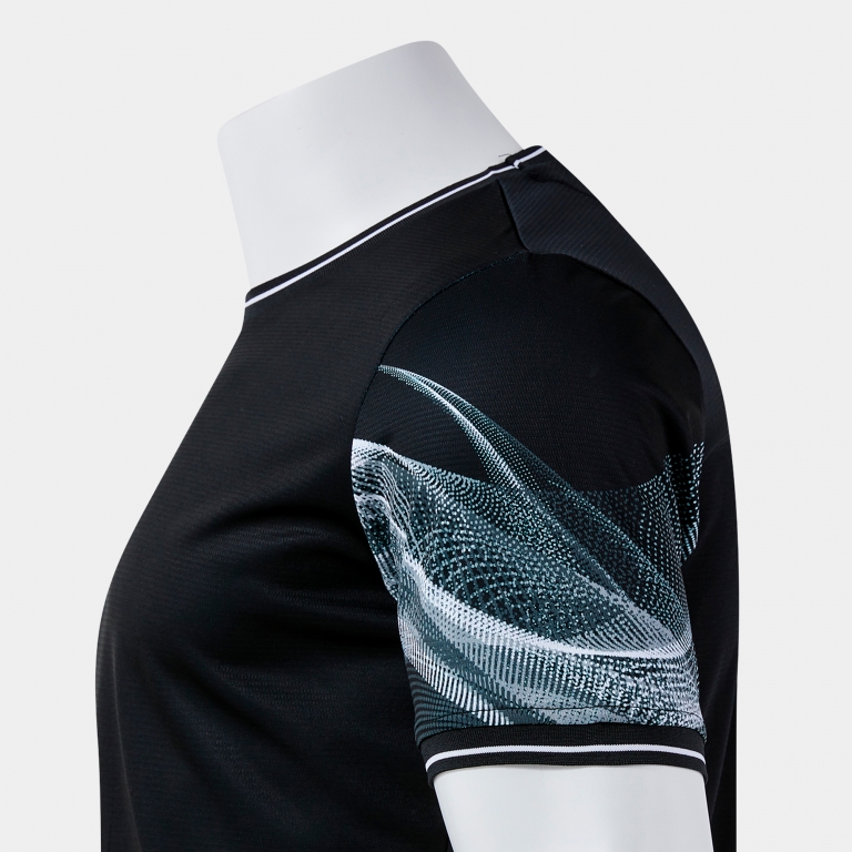 SHORT-SLEEVE T-SHIRT WAVE BLACK WHITE