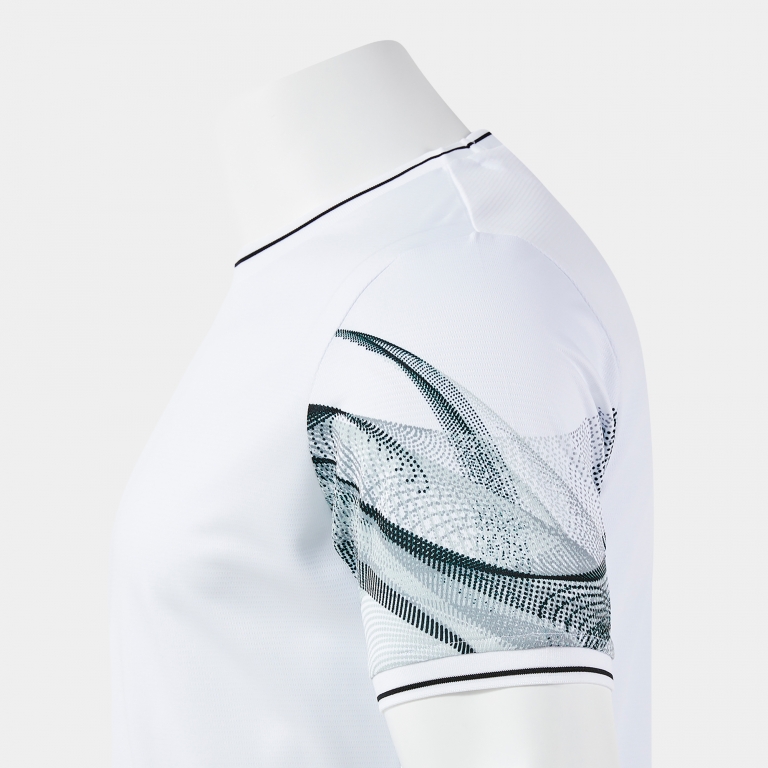 SHORT-SLEEVE T-SHIRT WAVE WHITE BLACK