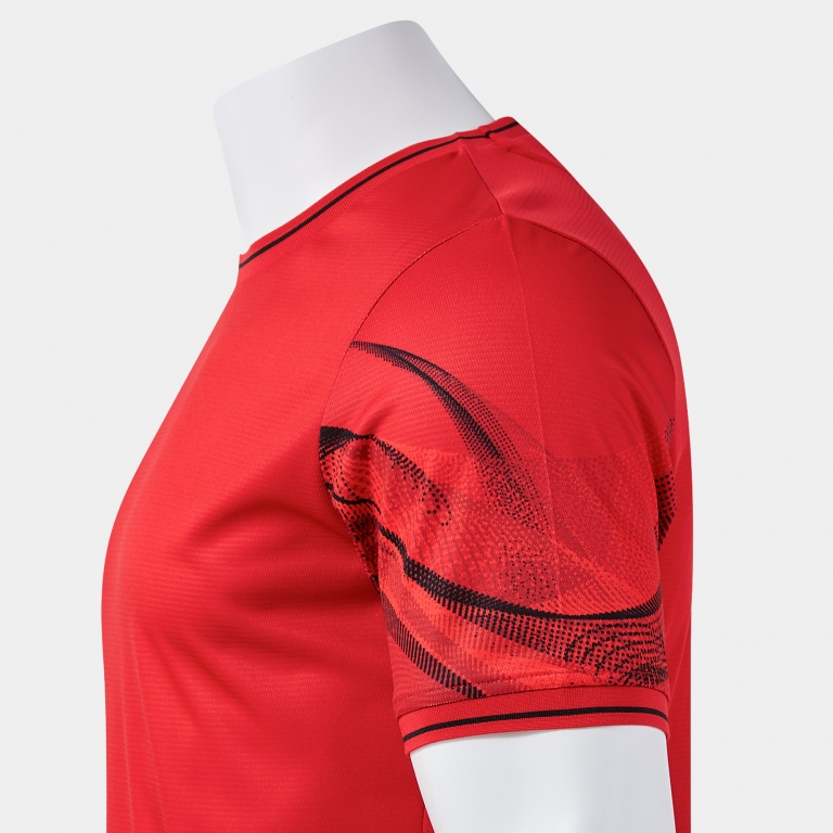 SHORT-SLEEVE T-SHIRT WAVE RED BLACK