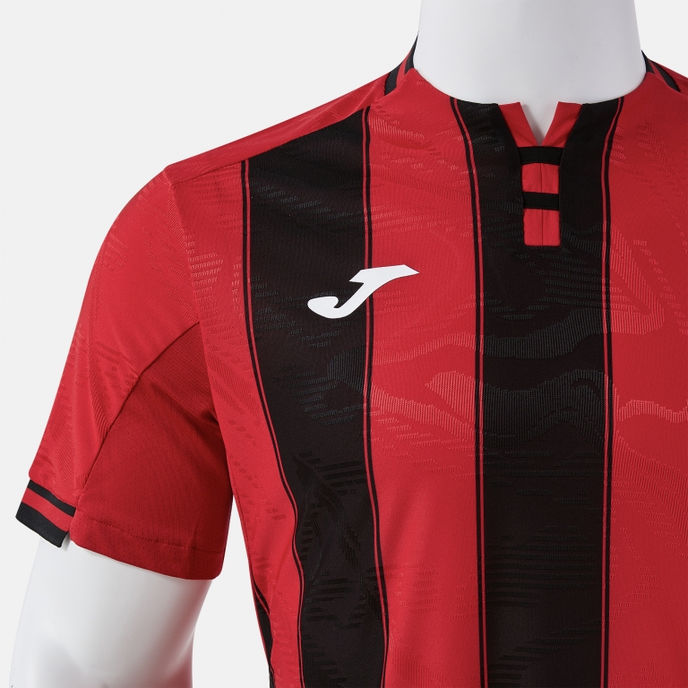 SHORT SLEEVE SHIRT PREMIER RED BLACK