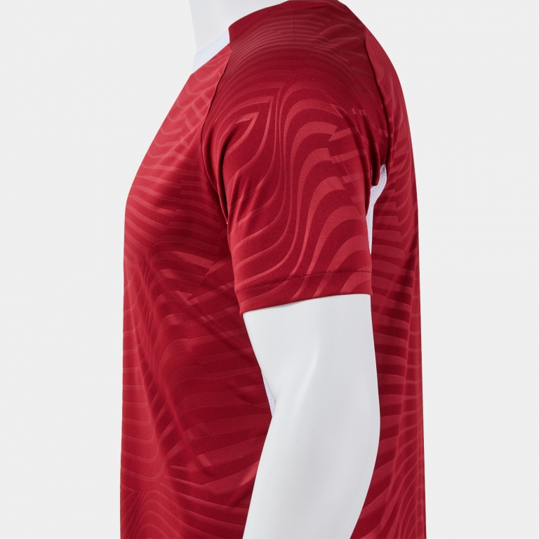 SHORT-SLEEVE T-SHIRT KICK PRO BURGUNDY WHITE