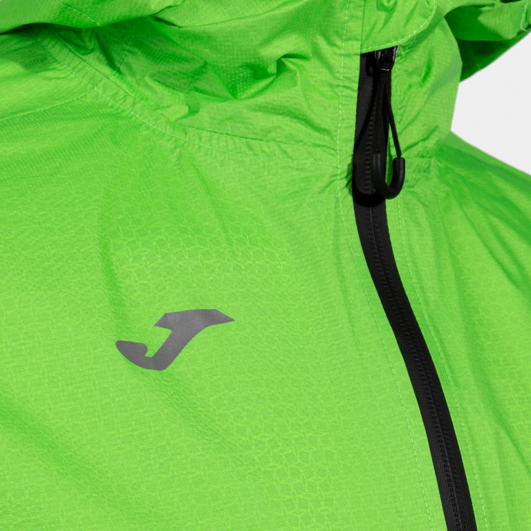 RAIN JACKET COMBI FLUORESCENT GREEN