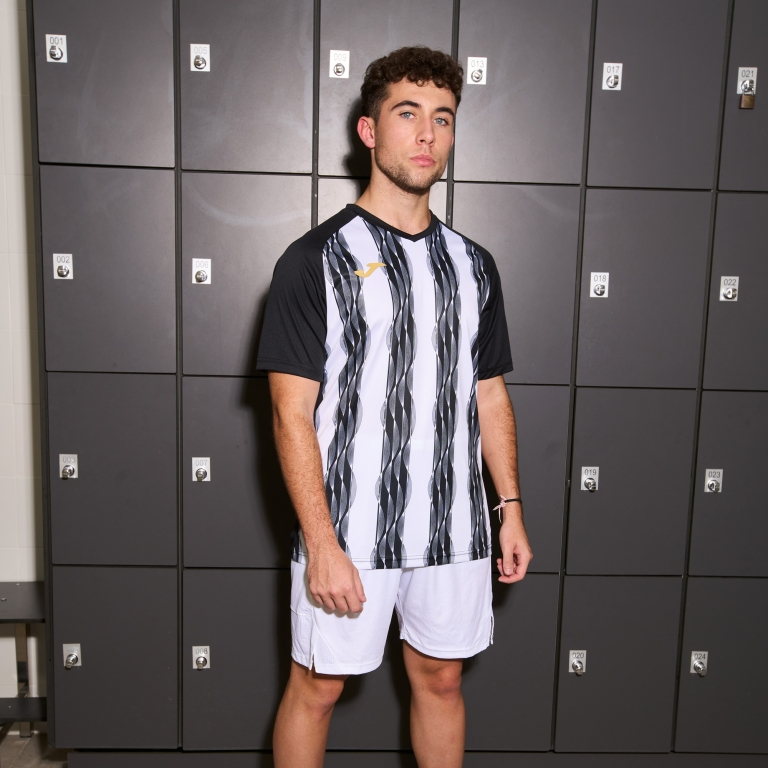 INTER V SHORT SLEEVE T-SHIRT BLACK WHITE