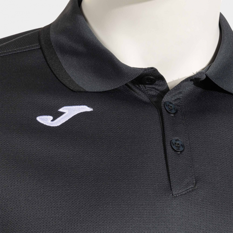 COMBI PREMIUM SHORT SLEEVE POLO DARK GRAY BLACK