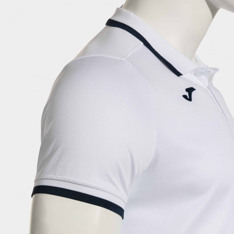 COMBI PREMIUM SHORT SLEEVE POLO WHITE DARK NAVY