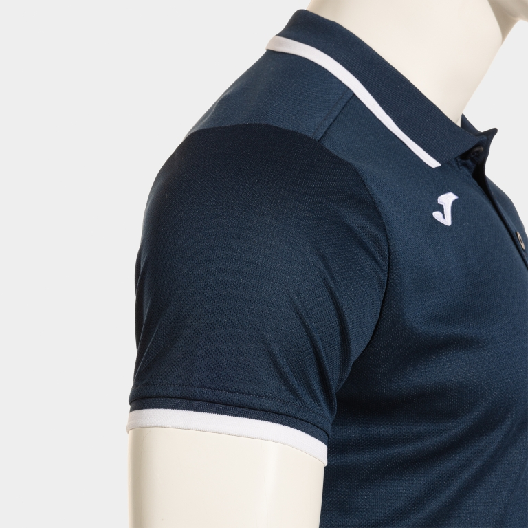 COMBI PREMIUM SHORT SLEEVE POLO NAVY BLUE WHITE