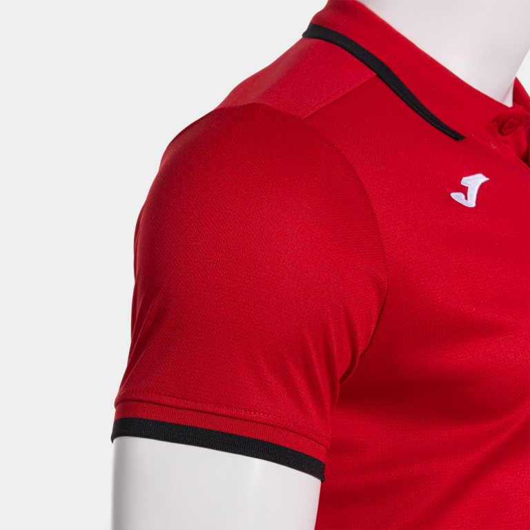 COMBI PREMIUM SHORT SLEEVE POLO RED BLACK
