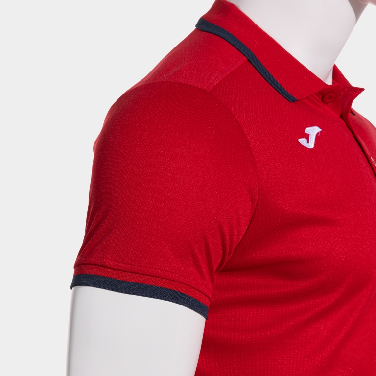 COMBI PREMIUM SHORT SLEEVE POLO RED DARK NAVY