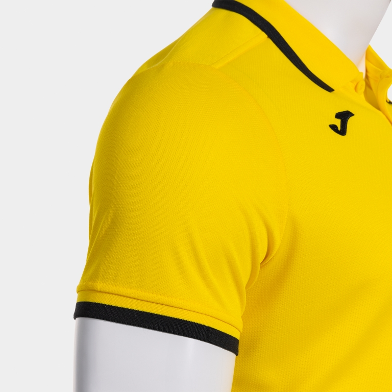 COMBI PREMIUM SHORT SLEEVE POLO YELLOW BLACK