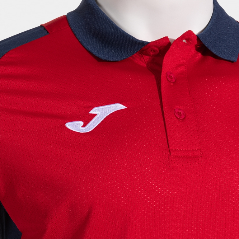 LIDER SHORT SLEEVE POLO RED NAVY BLUE 