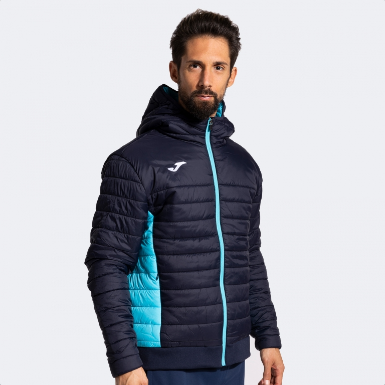 URBAN V ANORAK NAVY FLUOR TURQUOISE